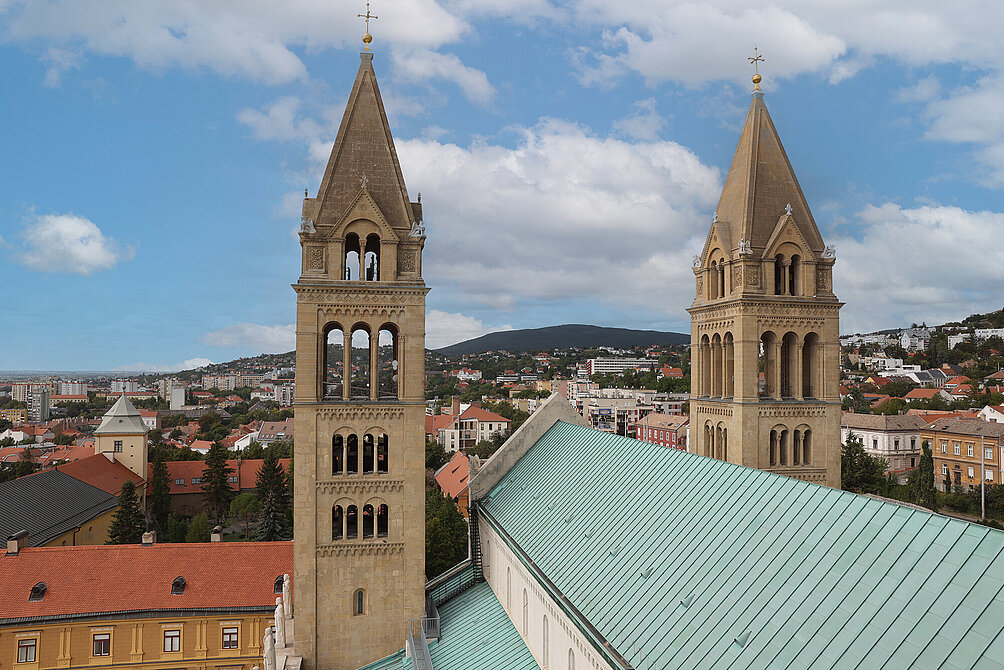 Blick über die Stadt Pécs
